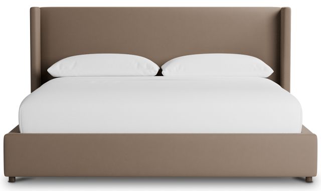 Captiva Joya Beige 48" Upholstered Shelter Bed