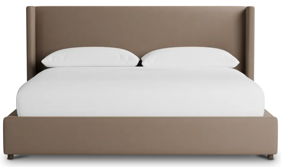 Captiva Joya Beige 48" Upholstered Shelter Bed