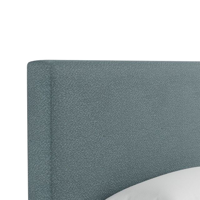 Grayton Sutton Blue 54" Upholstered Platform Bed