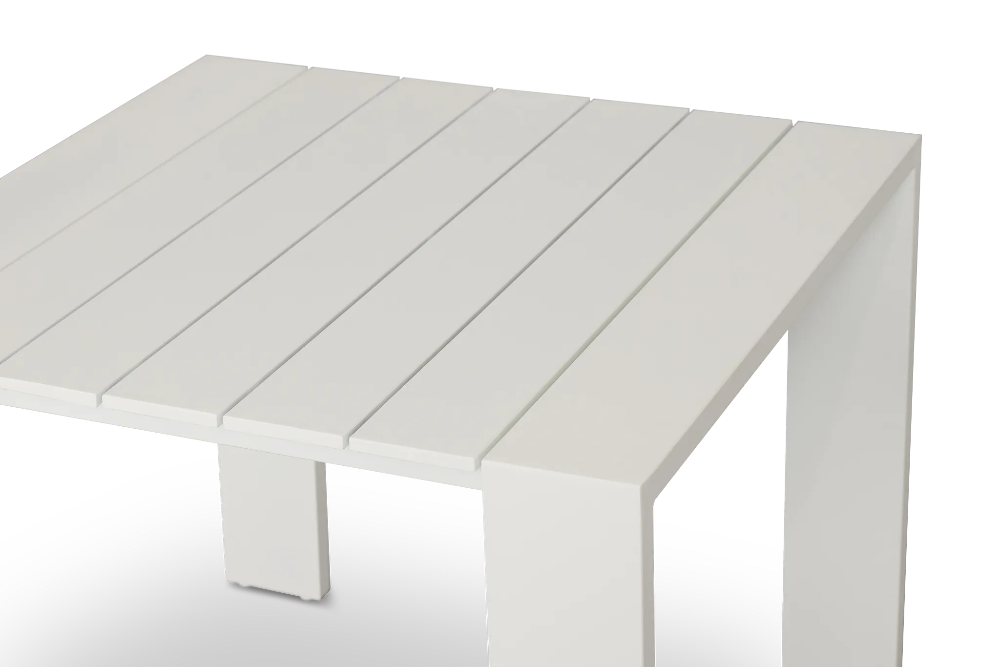 Sunrise White 35" Square Table