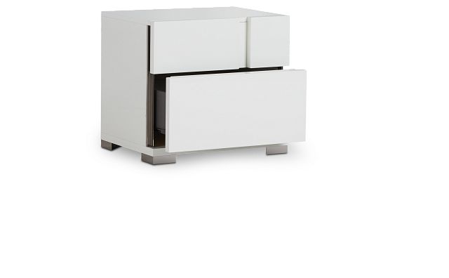 Santino White Nightstand