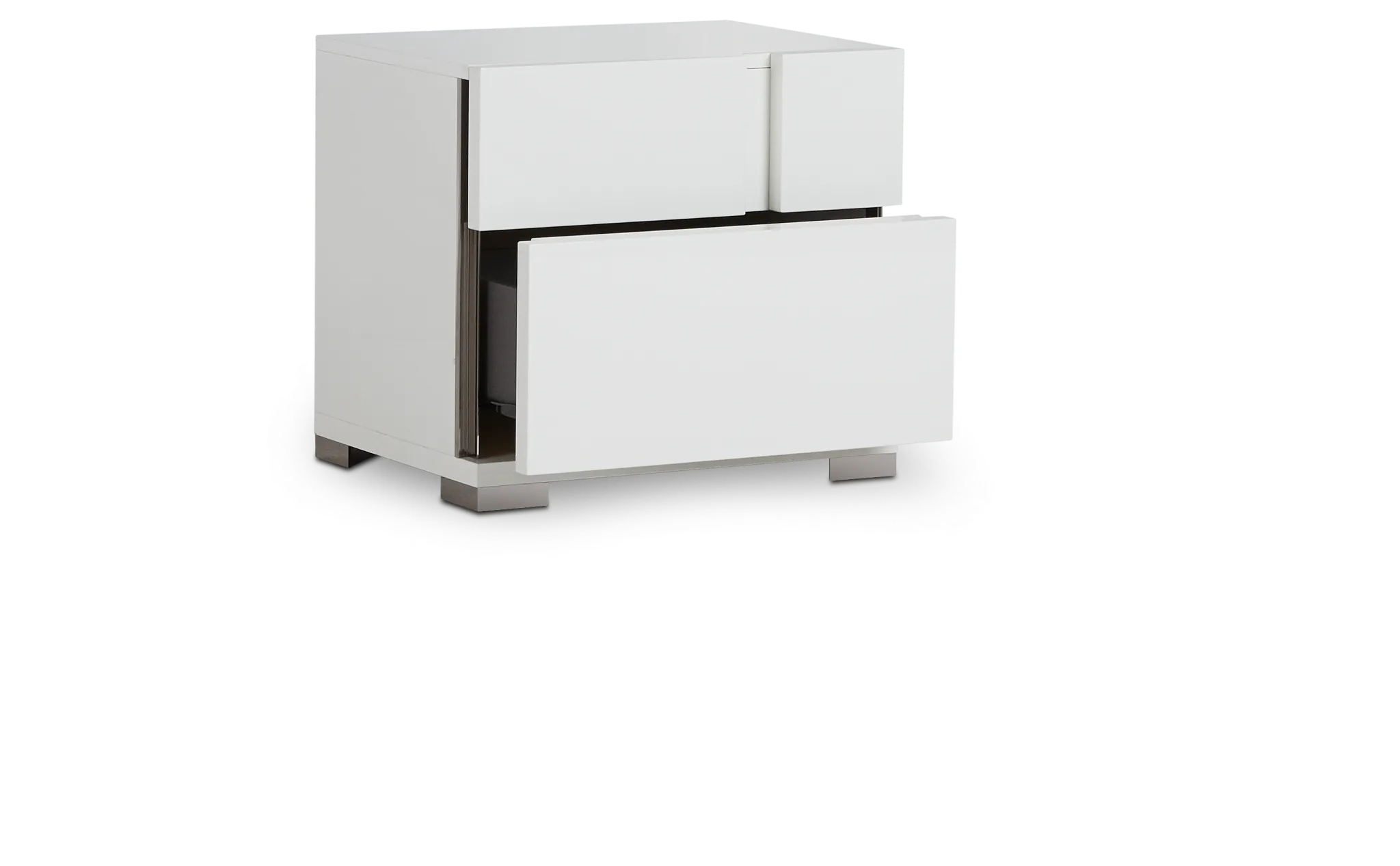 Santino White Nightstand