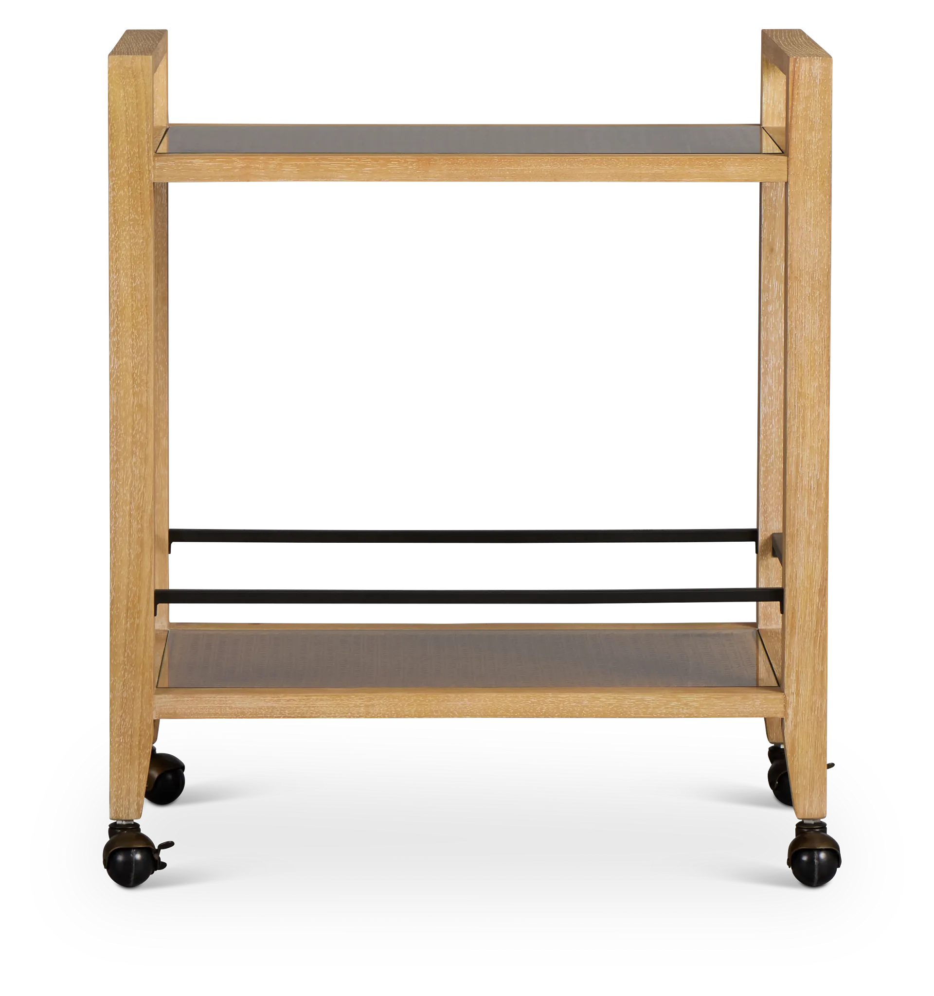 Nantucket Light Tone Woven Bar Cart