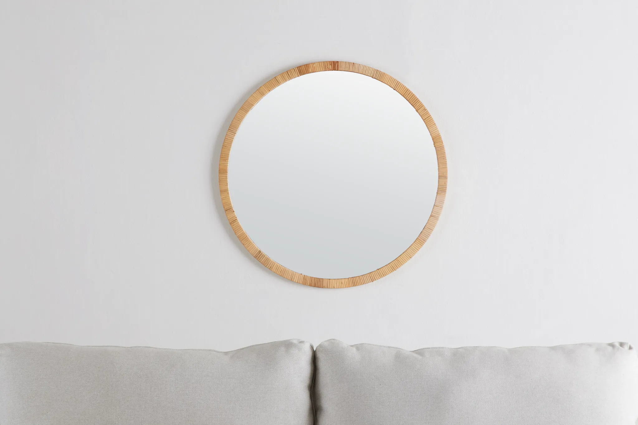 Hartley Light Brown Round Mirror