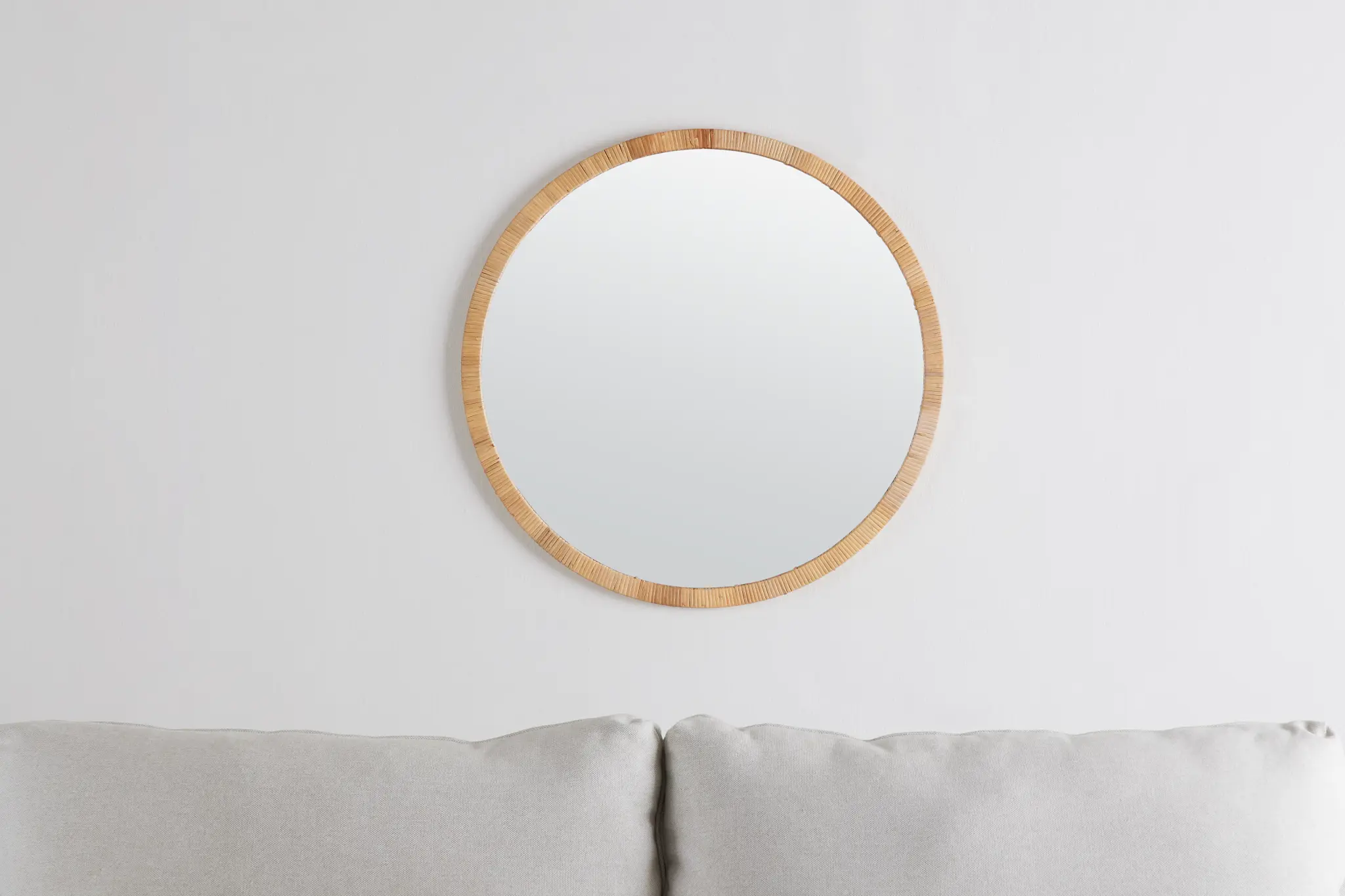 Hartley Light Brown Round Mirror Hartley Light Brown Round Mirror