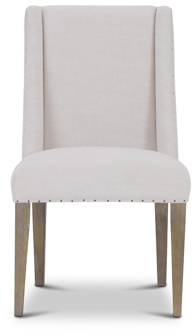 Berlin White Upholstered Arm Chair (3)