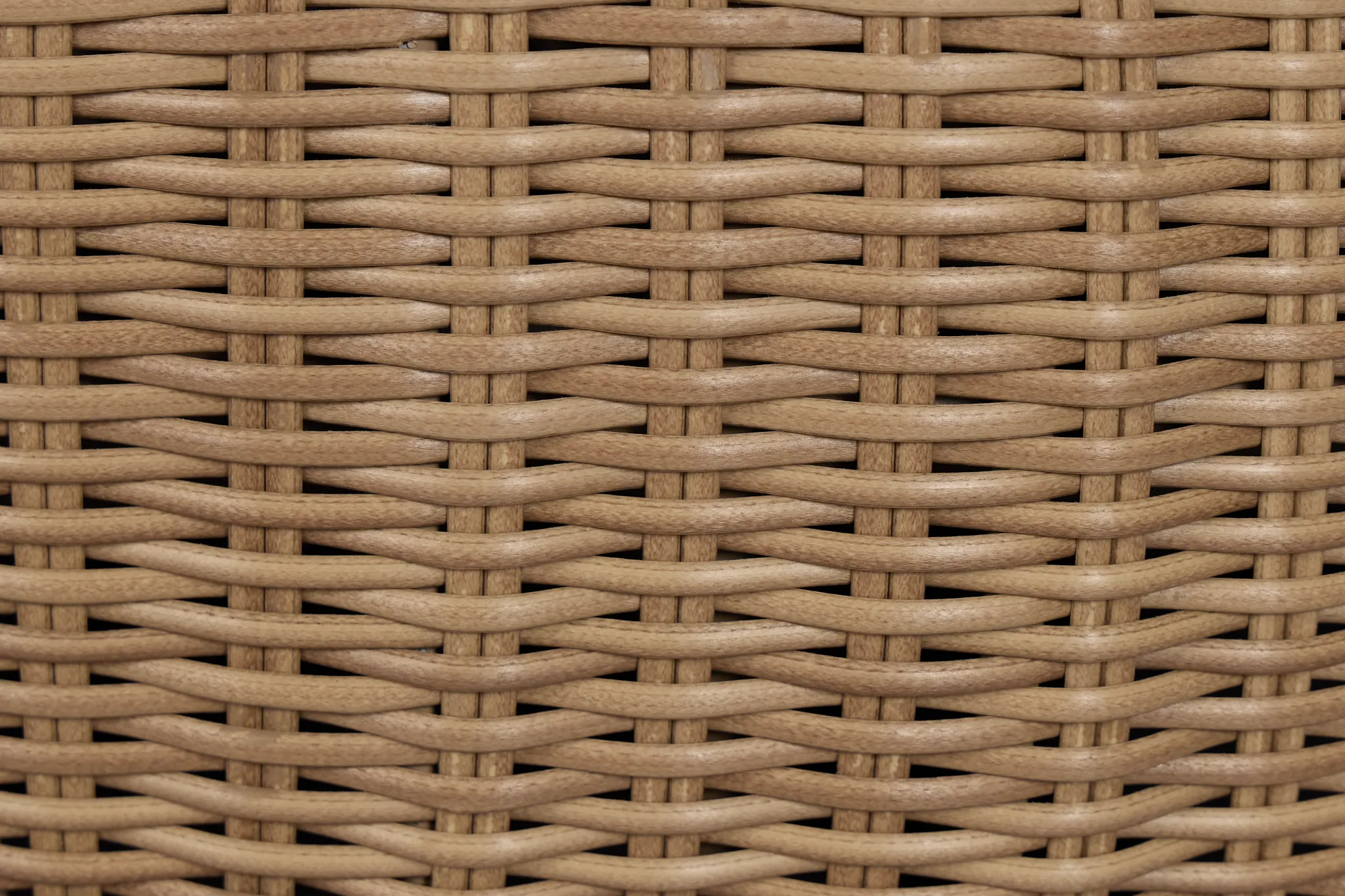 Montecito Light Tone Curved Swivel Chair With Light Blue Cushions