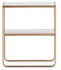 Soiree Gold Marble End Table