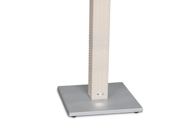 Bahia White 27" Square Table