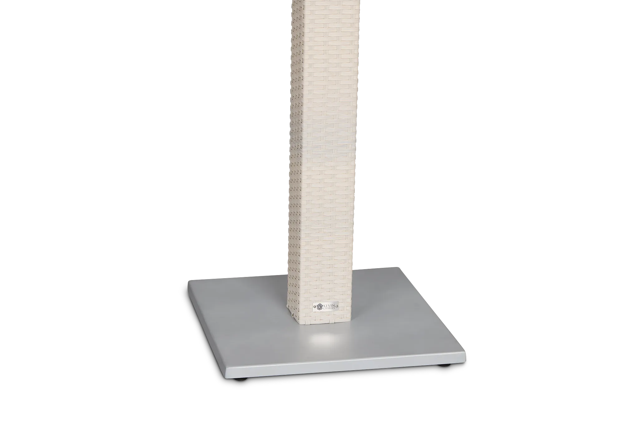 Bahia White 27" Square Table