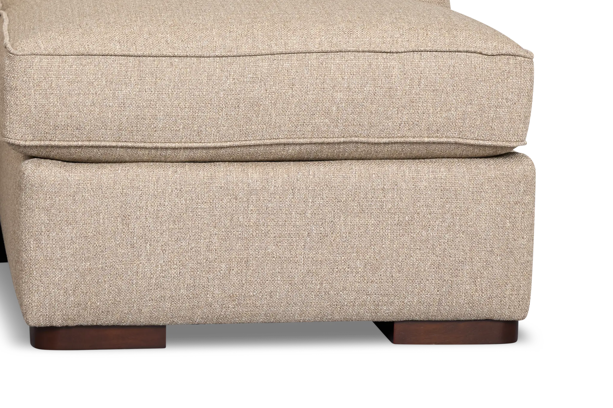 Sinclair Brown Fabric Right Chaise Sectional Sinclair Brown Fabric Right Chaise Sectional
