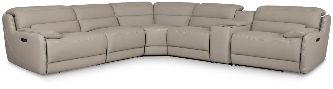 Jett Gray Micro Medium Dual Power 2-arm Reclining Sectional
