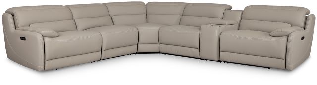 Jett Gray Micro Medium Dual Power 2-arm Reclining Sectional