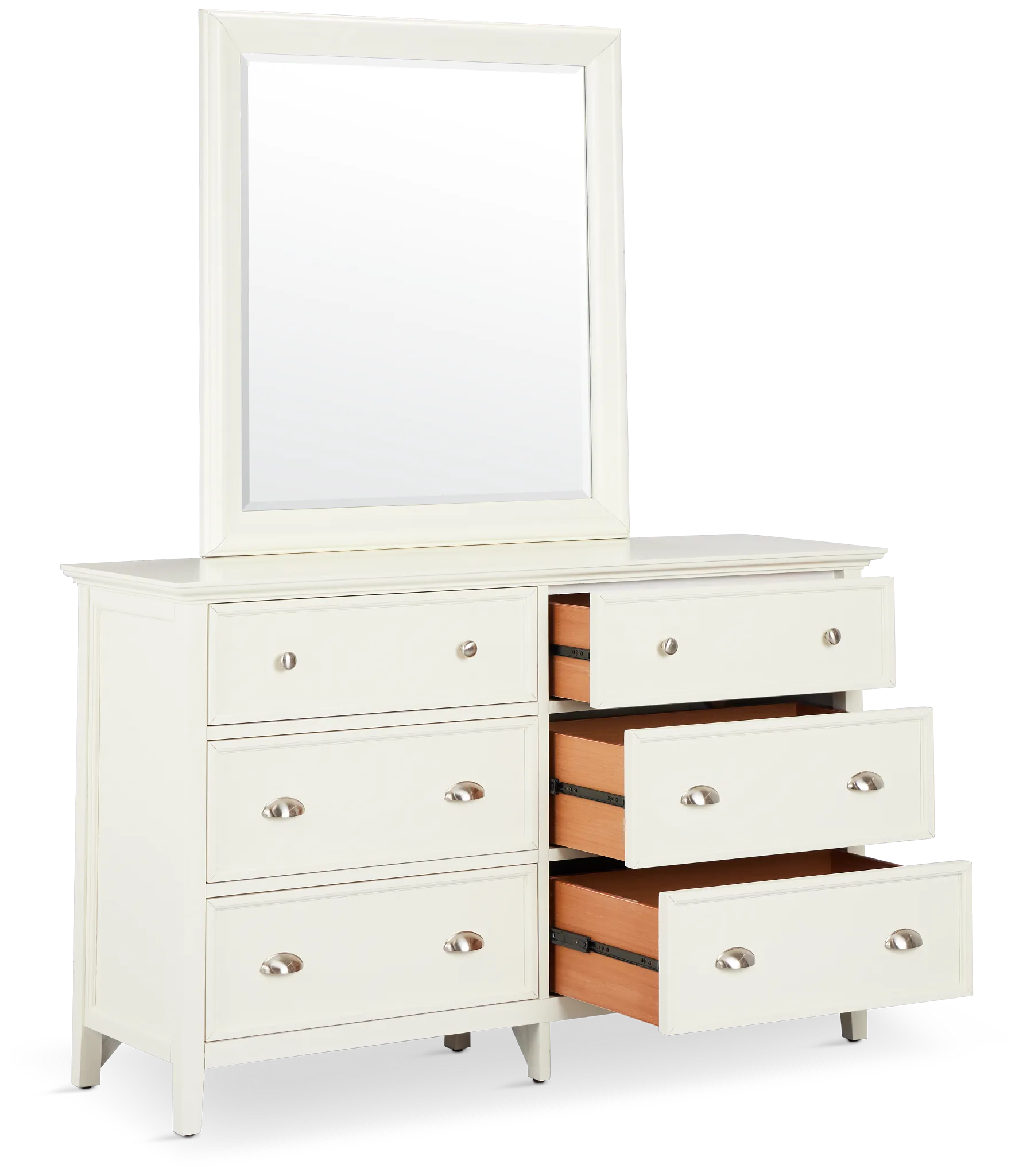 Spencer Ivory Dresser & Mirror