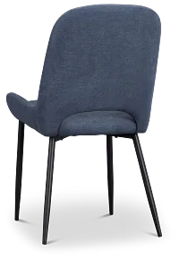 Brela Dark Blue Upholstered Side Chair