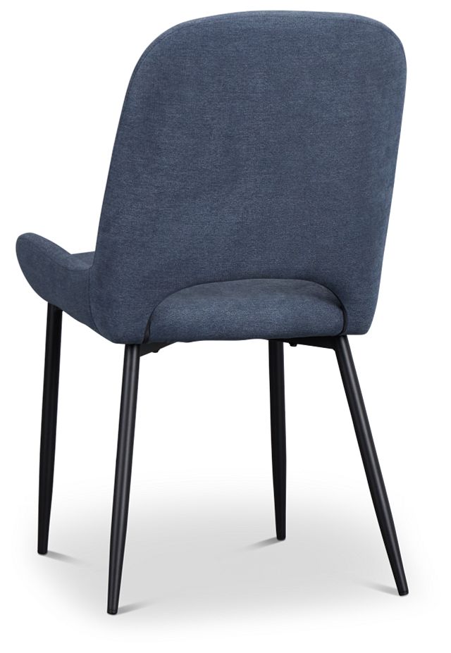 Brela Dark Blue Upholstered Side Chair