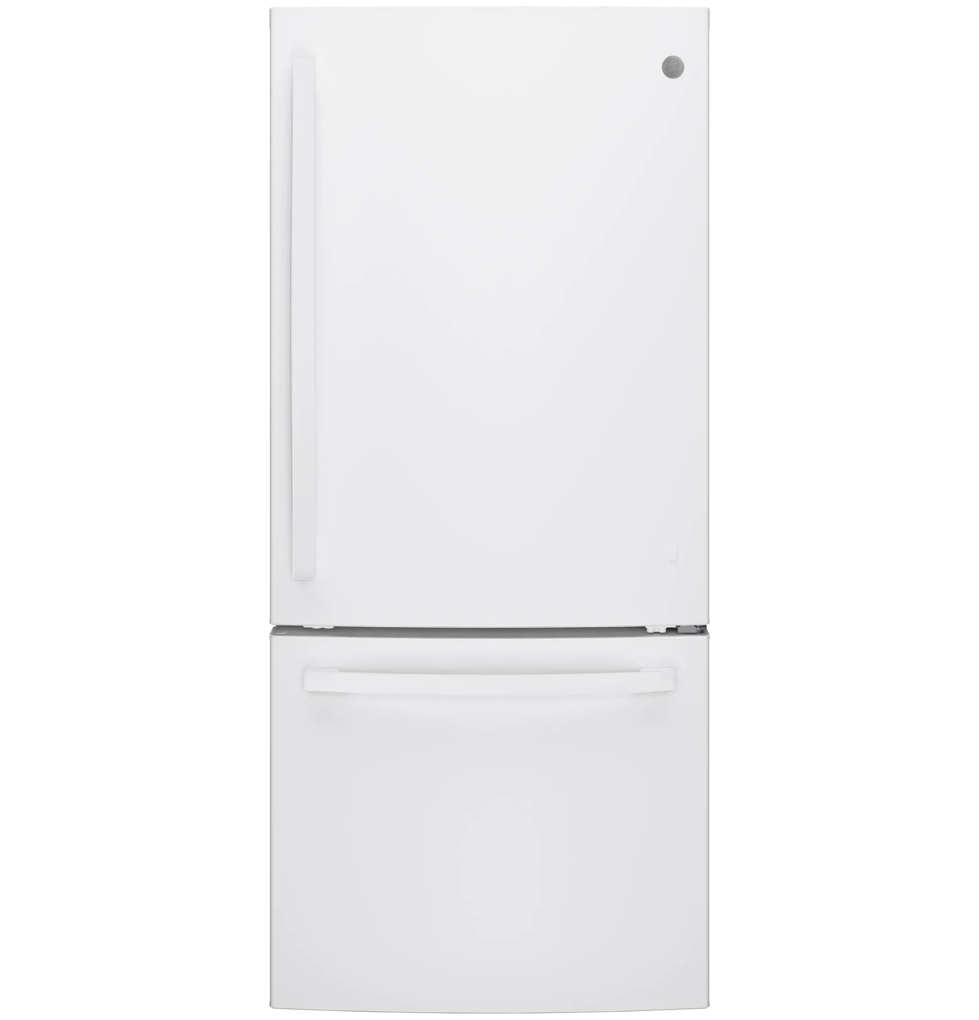 Ge 21 Series White Bottom Freezer Refrigerator