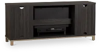 Roswell Dark Tone 65" Tv Stand With Fireplace Insert