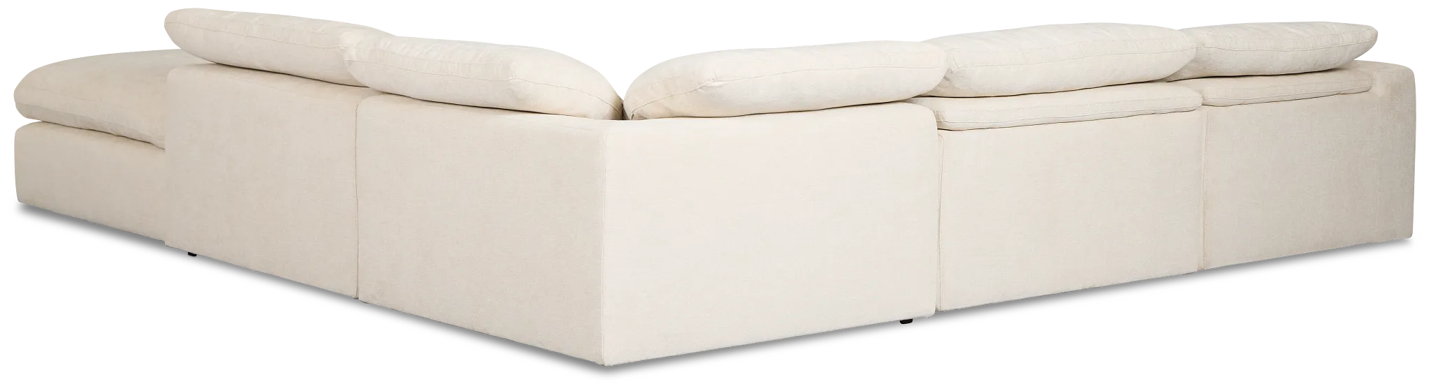 Drift Light Beige Fabric Medium Dual Power Right Bumper Sectional