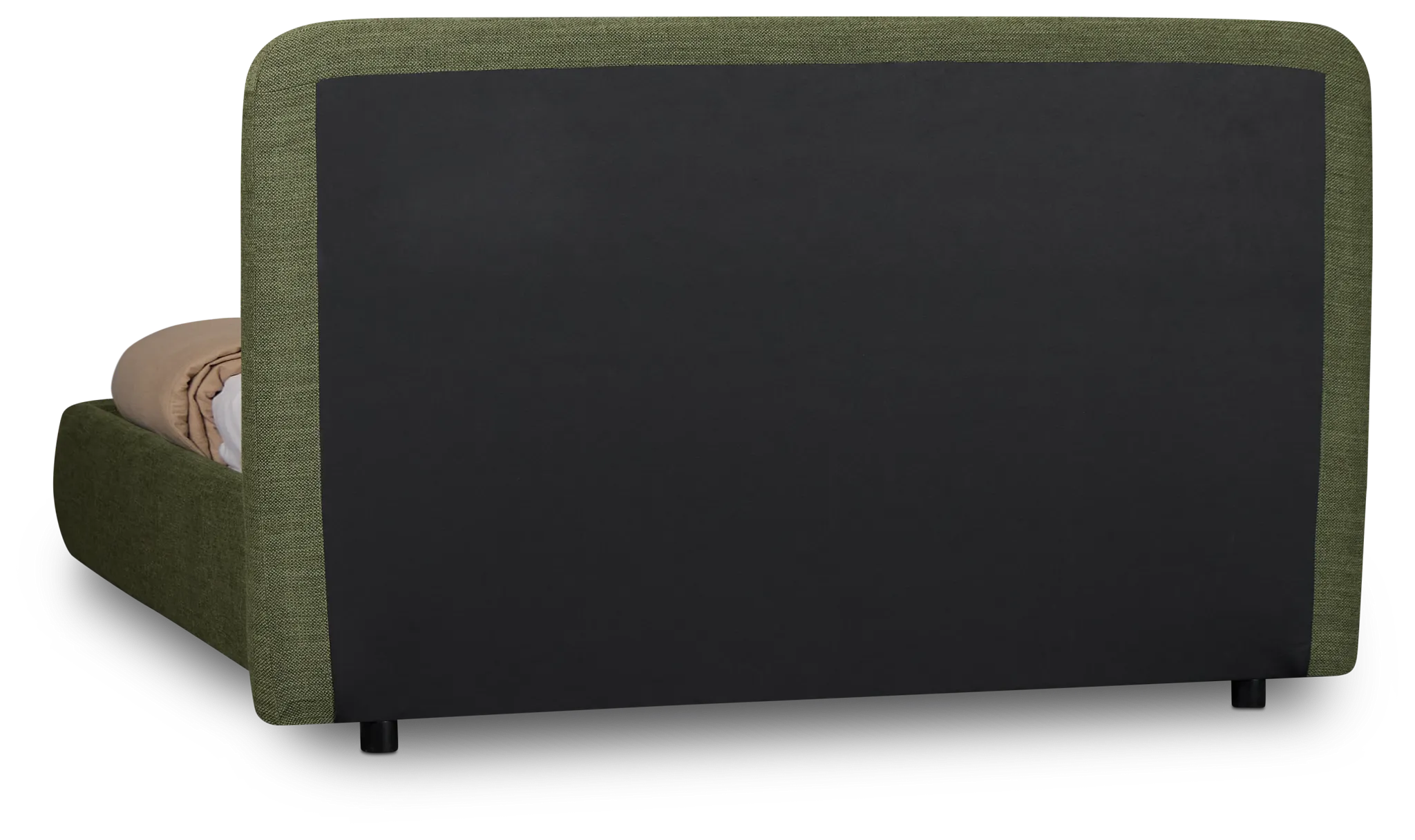 Williamsburg Green Upholstered Platform Bed