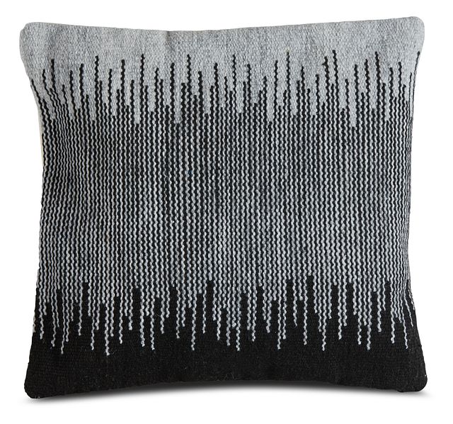 Scorta Dark Gray Square Accent Pillow