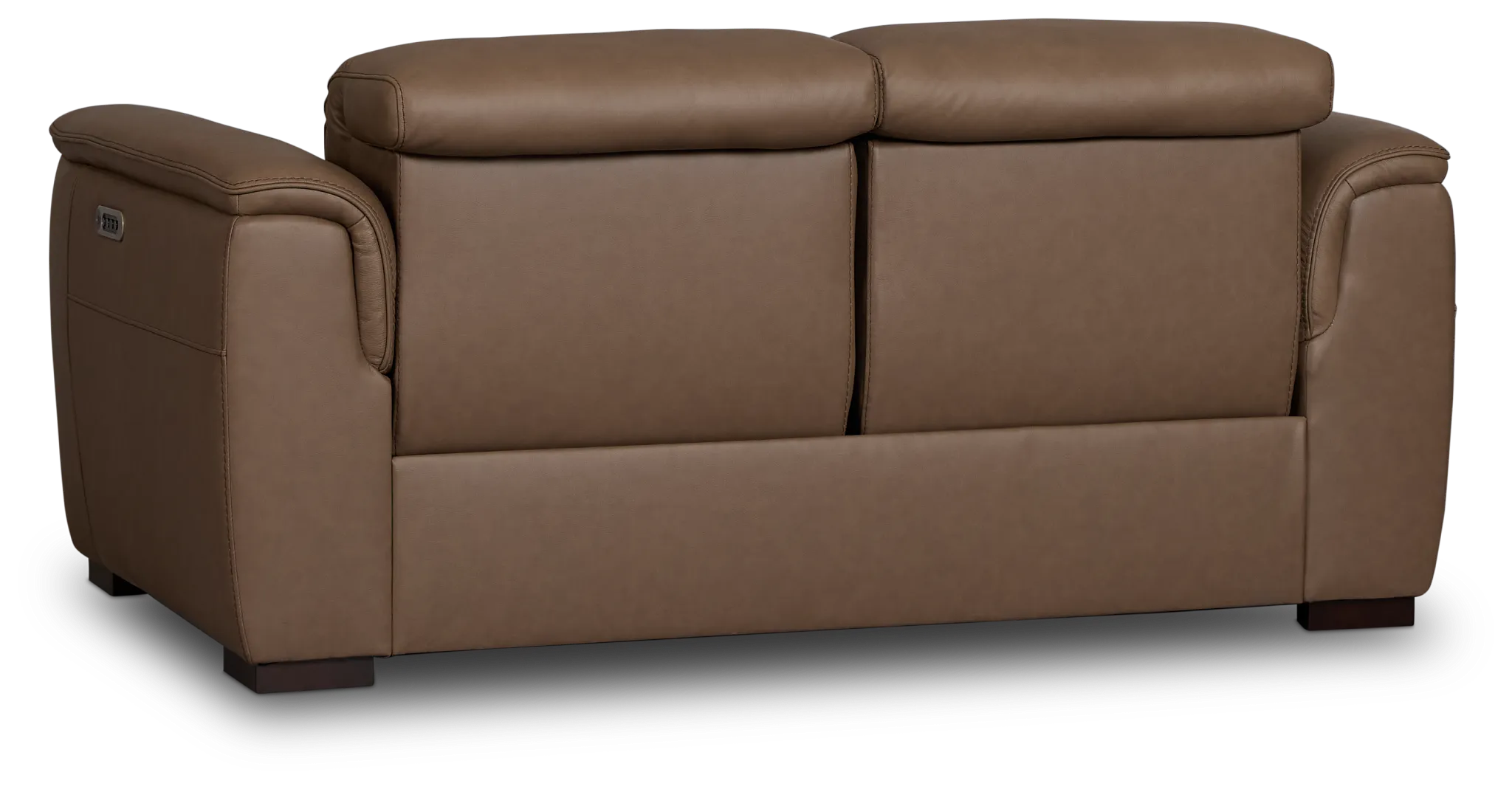 Flexsteel Brodie Dark Brown Lthr/vinyl Power Reclining Loveseat