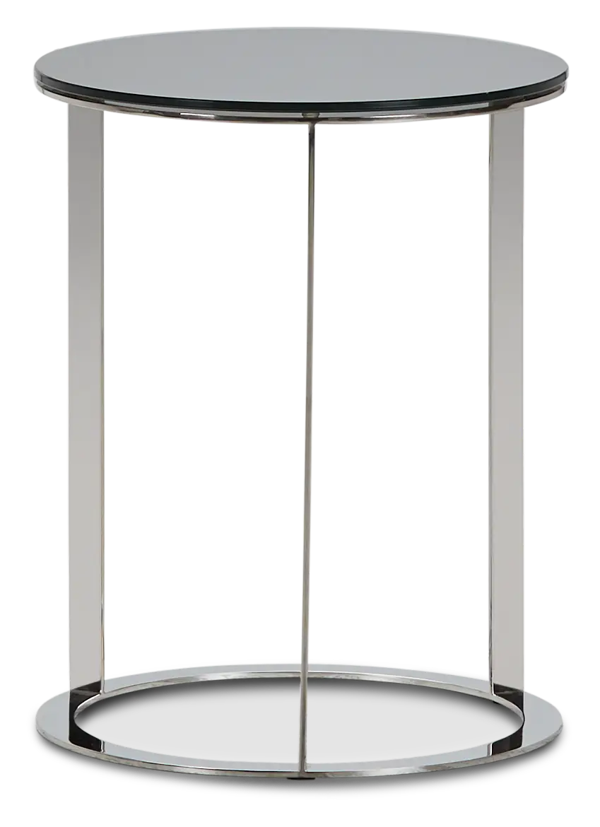 Dalston Black Metal Round End Table Dalston Black Metal Round End Table