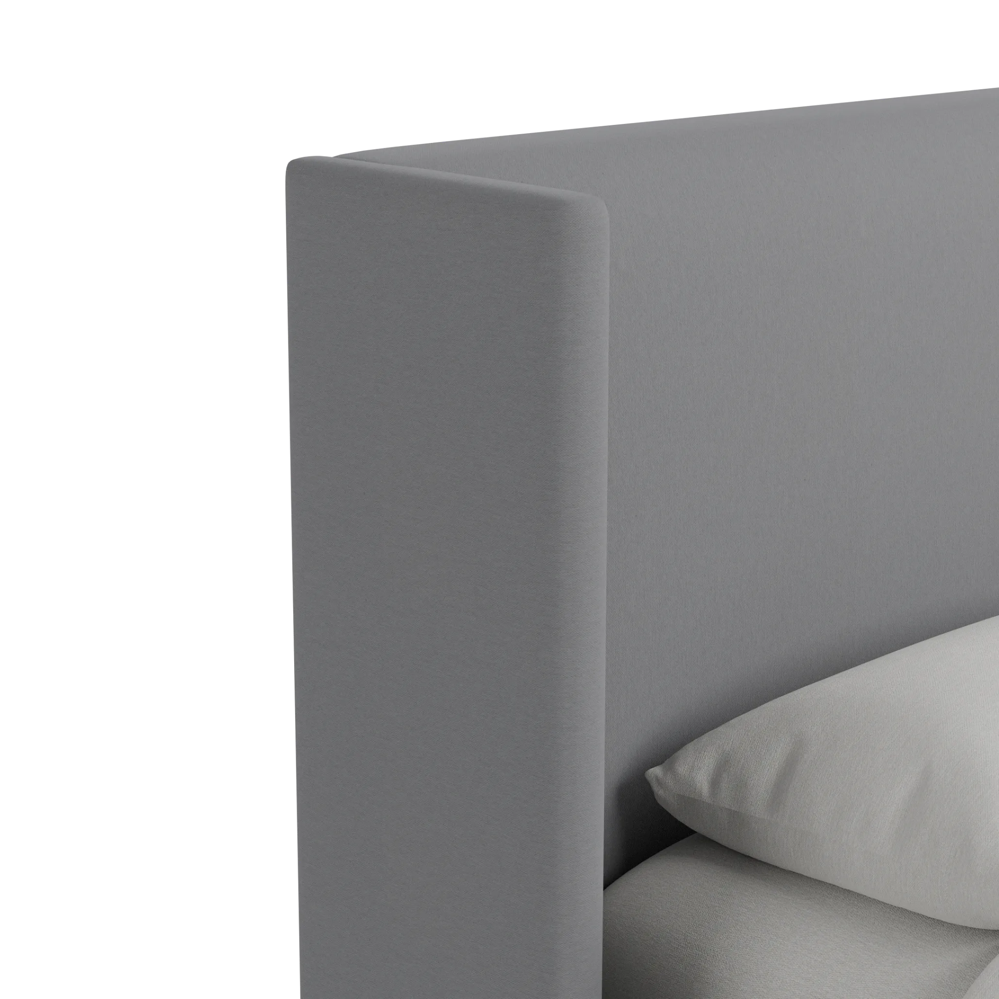 Captiva Delray Light Gray 48" Upholstered Shelter Bed