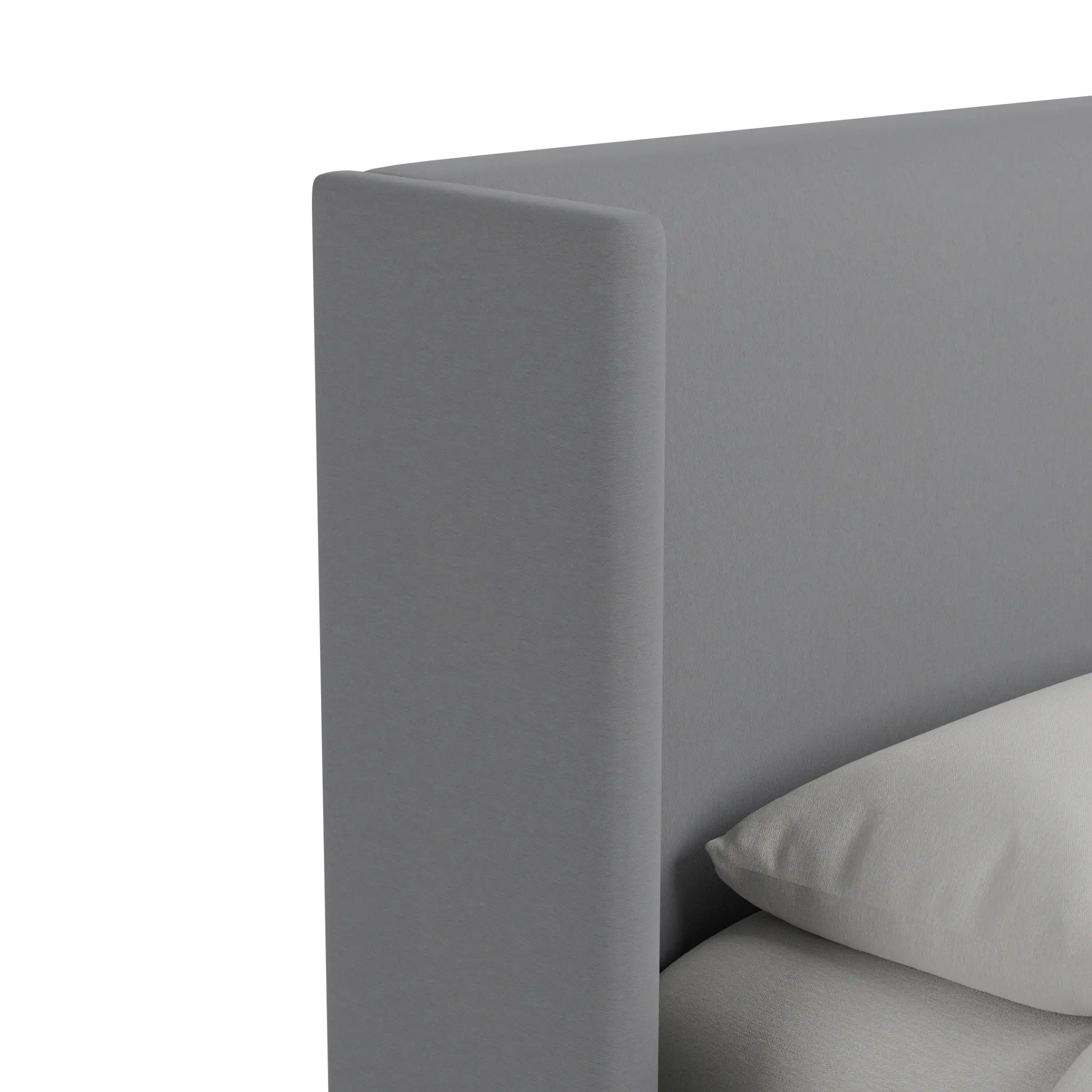 Captiva Delray Light Gray 48" Upholstered Shelter Bed Captiva Delray Light Gray 48" Upholstered Shelter Bed