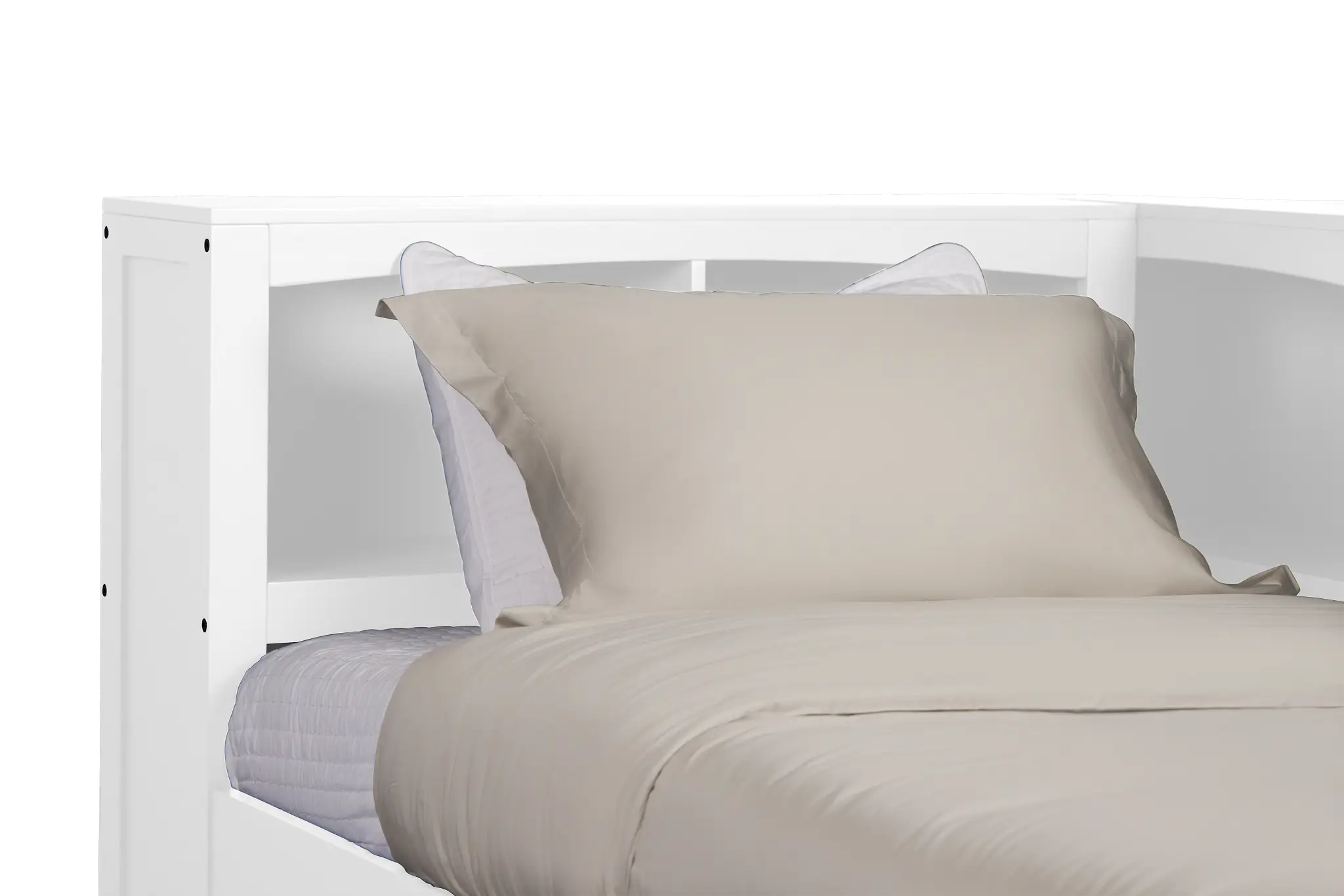 Charleston White Corner Bookcase Bed Charleston White Corner Bookcase Bed