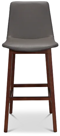 Hamilton Dark Gray Micro 30" Upholstered Barstool