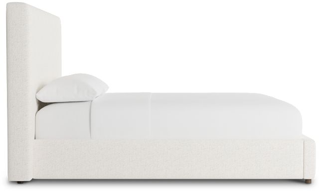 Grayton Natural Beauty Beige 54" Upholstered Platform Bed