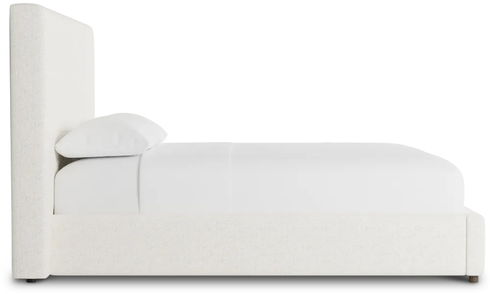 Grayton Natural Beauty Beige 54" Upholstered Platform Bed