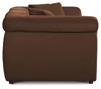 Aria Dark Brown Micro 3-piece Modular Sofa