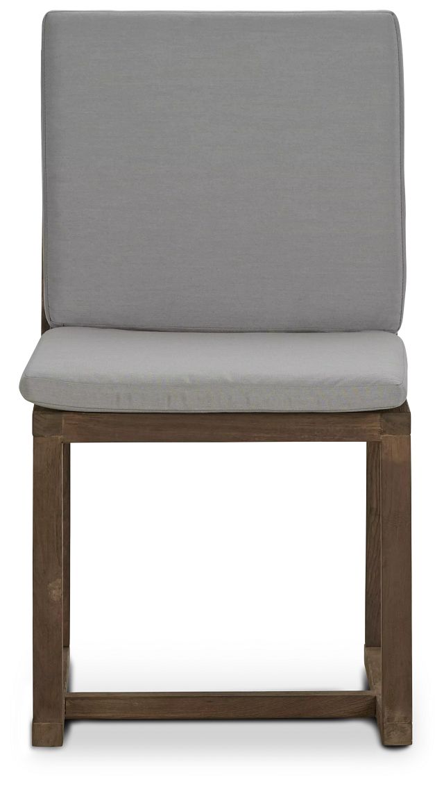 Linear Teak Dk Gray Side Chair (1)