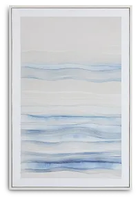 Yonder Blue Framed Canvas Wall Art