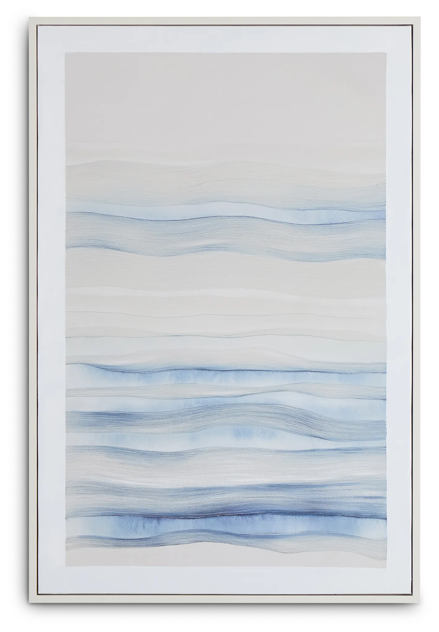 Yonder Blue Framed Canvas Wall Art