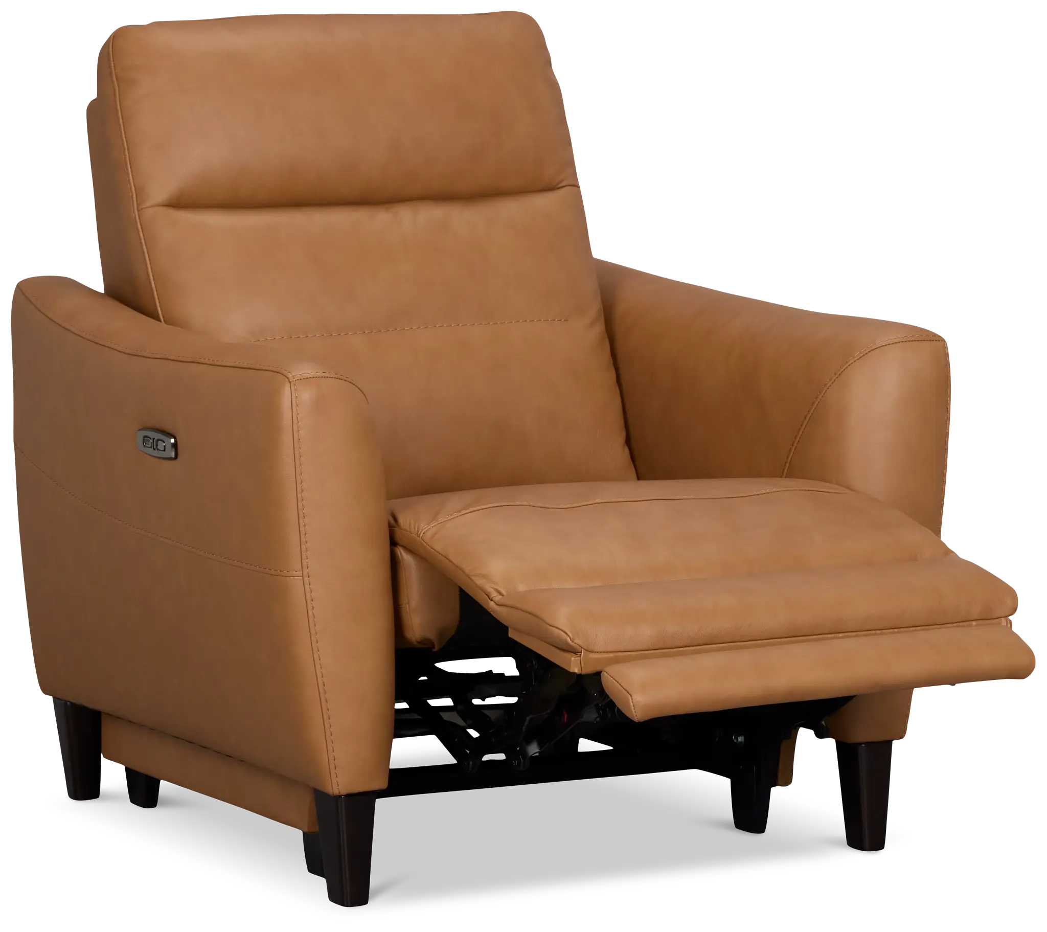 Keaton Brown Lthr/vinyl Power Recliner With Power Headrest Keaton Brown Lthr/vinyl Power Recliner With Power Headrest