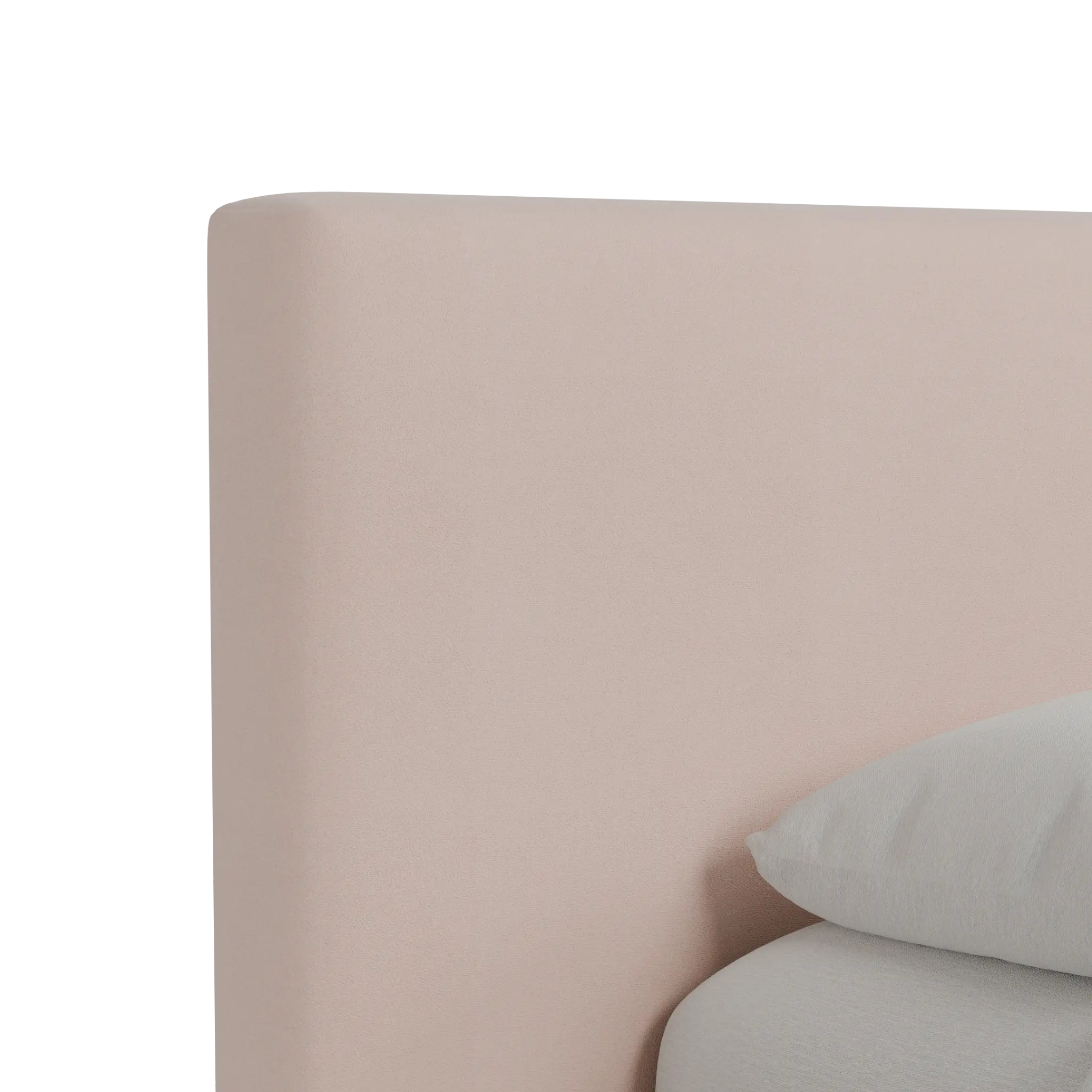 Grayton Joya Light Pink 44" Upholstered Platform Bed Grayton Joya Light Pink 44" Upholstered Platform Bed