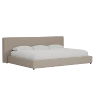 Grayton Elite Brown 44" Upholstered Platform Bed