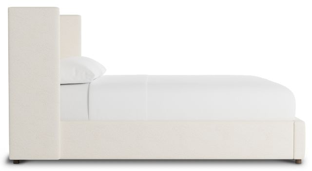 Captiva Gellar White 48" Upholstered Shelter Bed