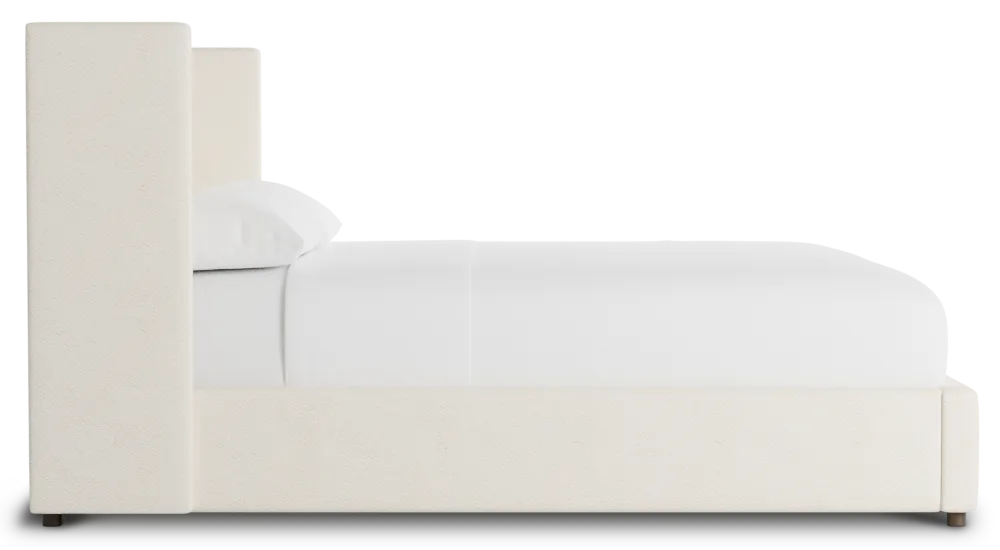 Captiva Gellar White 48" Upholstered Shelter Bed