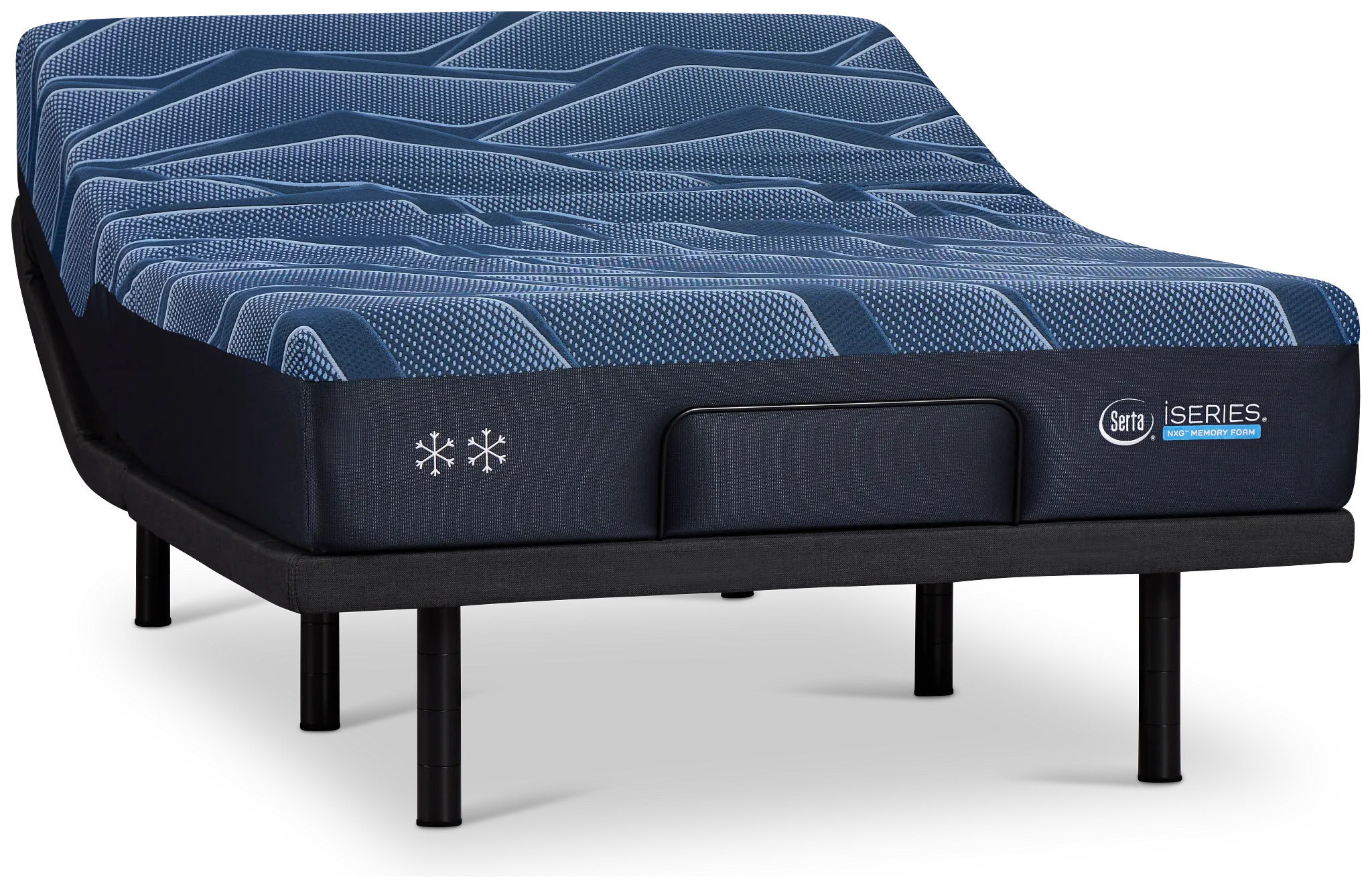 Iseries Nxg 2500 12.5" Plush Baselogic Platinum Adjustable Base Mattress Set