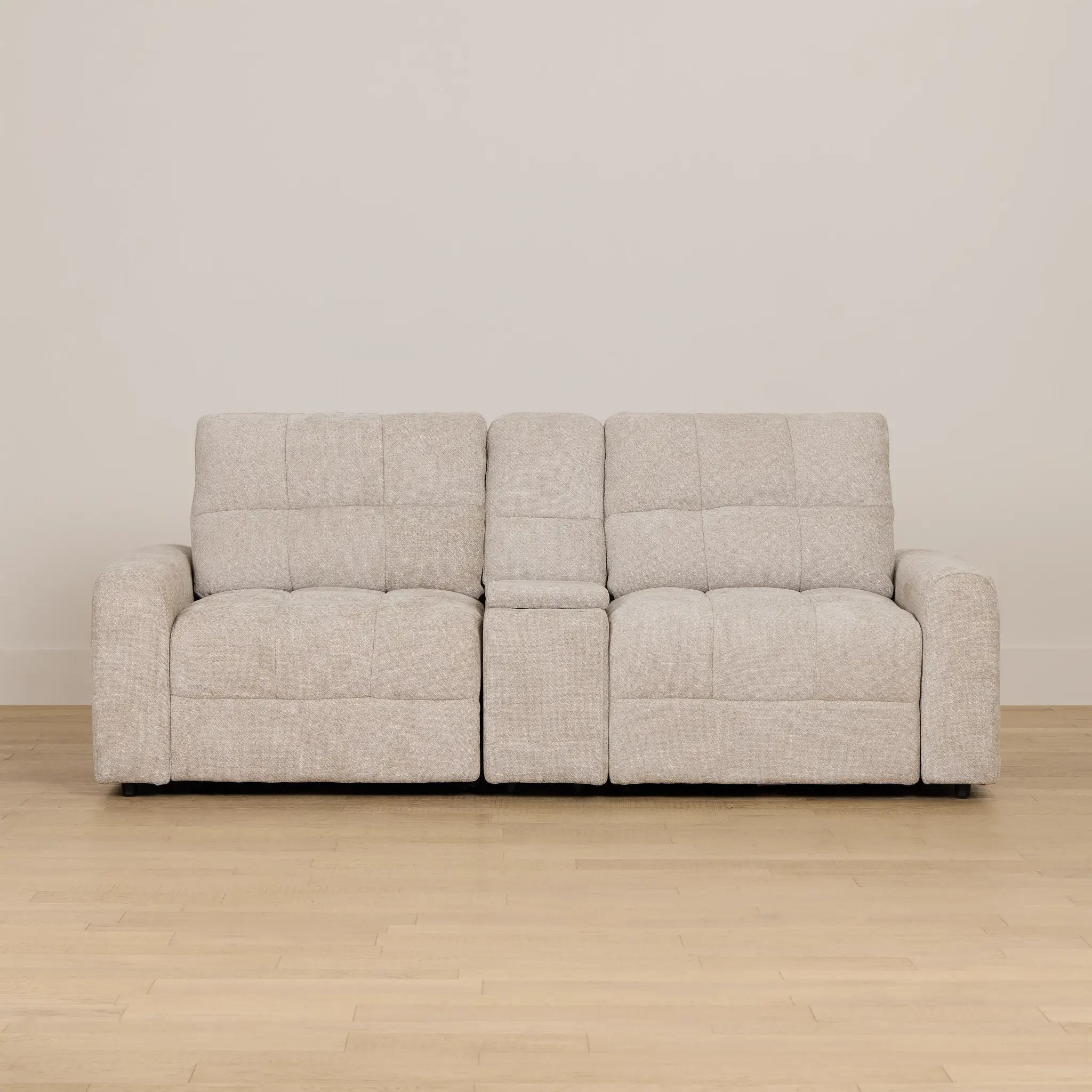 Hendrix Light Taupe Fabric Power Extension Chaise Console Loveseat Hendrix Light Taupe Fabric Power Extension Chaise Console Loveseat