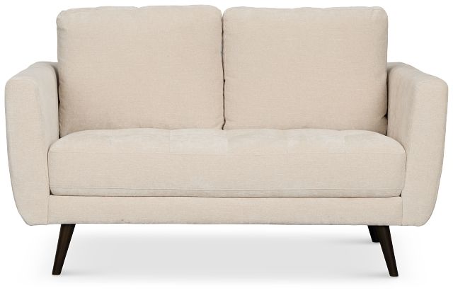 Indie Beige Fabric Loveseat