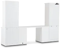 Newport White Drawer Wall Desk