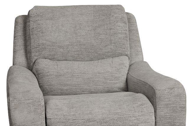 Bennett Gray Fabric Power Recliner