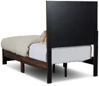 Ollie Dark Tone Panel Bed