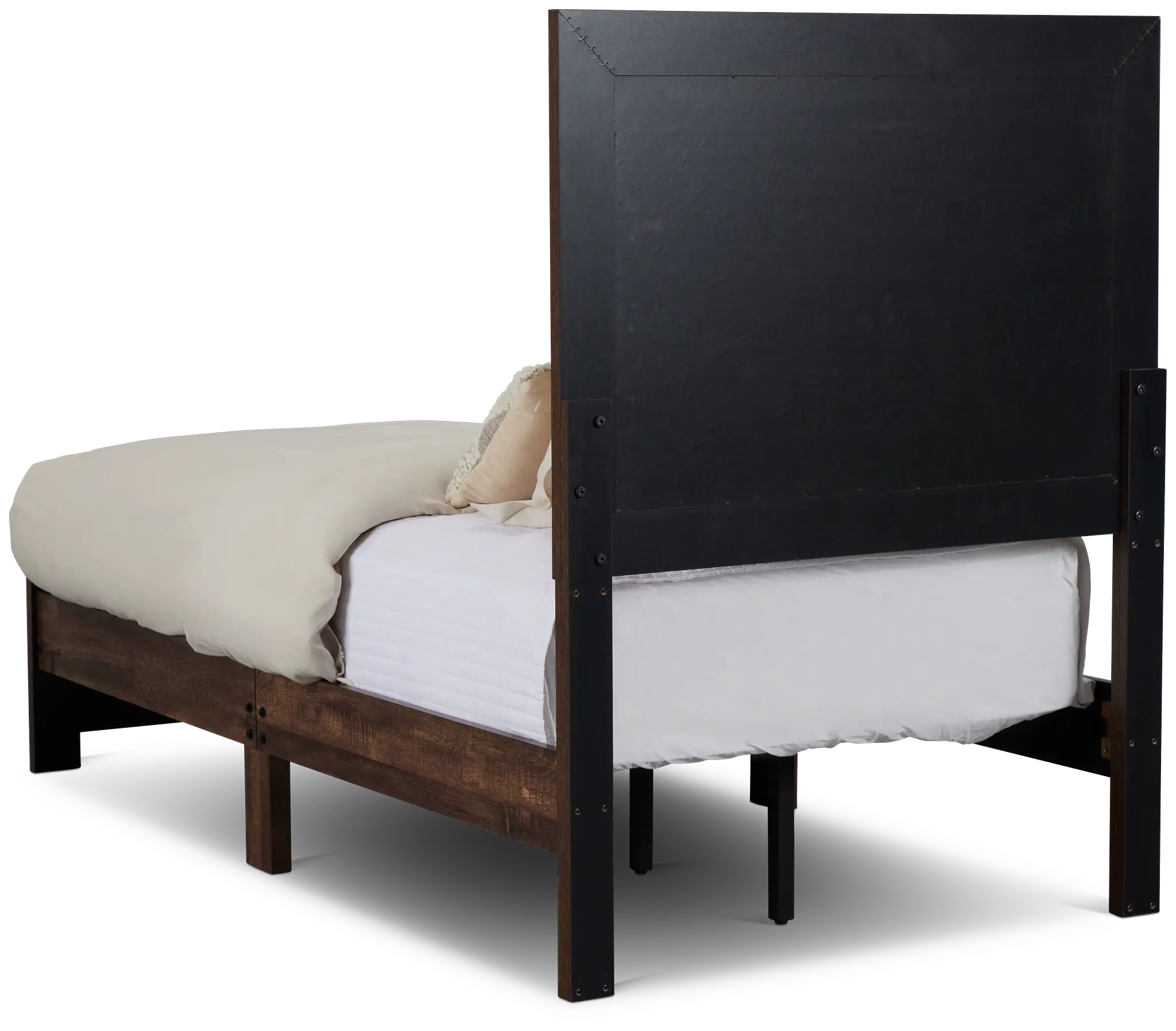 Ollie Dark Tone Panel Bed Ollie Dark Tone Panel Bed