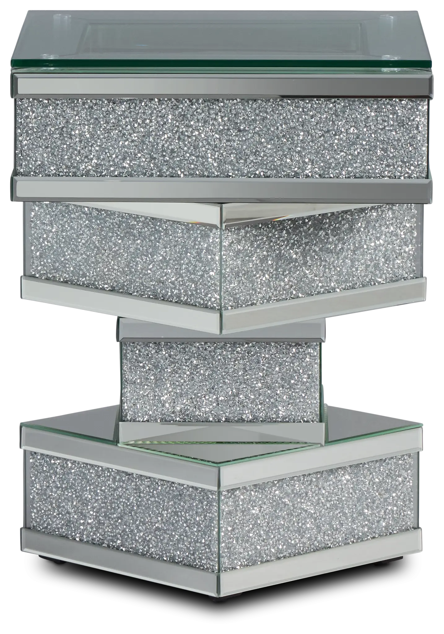 Marianne Mirrored Square Accent Table Marianne Mirrored Square Accent Table